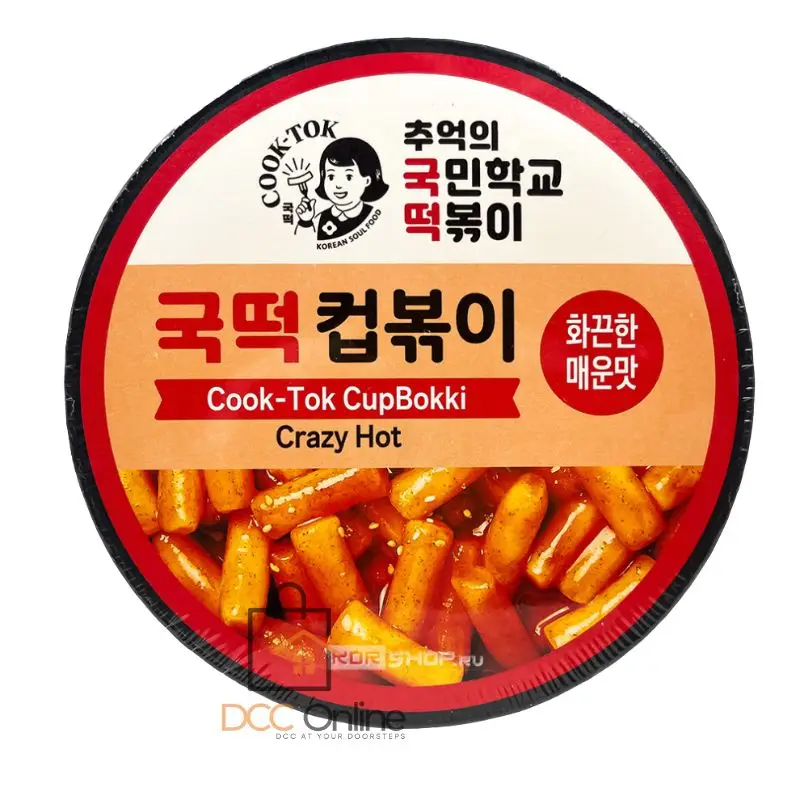 Cook-Tok Instant Tteokbokki Cup Crazy Hot Spicy Flavor