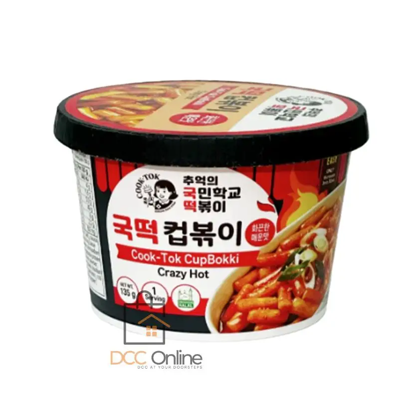 Cook-Tok Instant Tteokbokki Cup Crazy Hot Spicy Flavor - Image 2