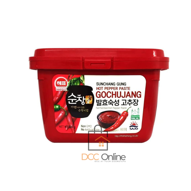 Sajo Korean Fermented Red Chili Paste Gochujang 500g Tub