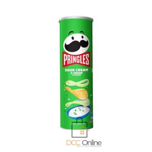 Pringles Sour Cream and Onion Flavour Potato Crisps 134g