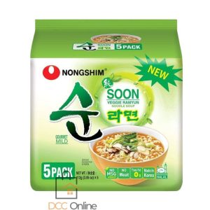 Nongshim Soon Veggie Ramyun Gourmet Mild Noodle Soup