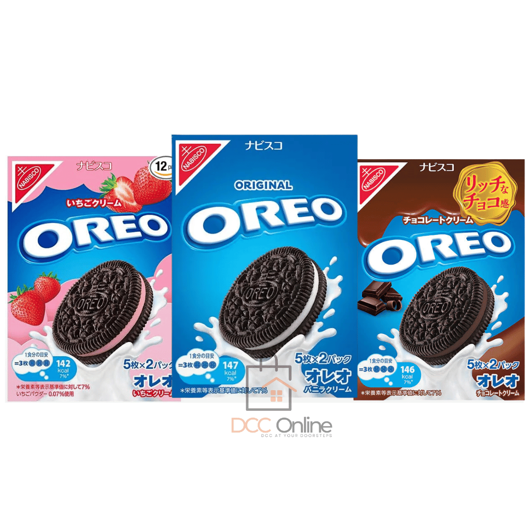Nabisco Oreo Chocolate, Strawberry & Original Flavour