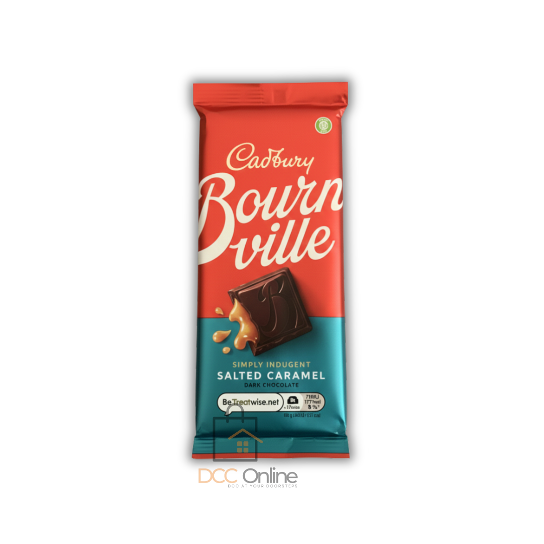 Cadbury Bournville Chopped Hazelnut with Salted Caramel Dark Chocolate Bar 100g