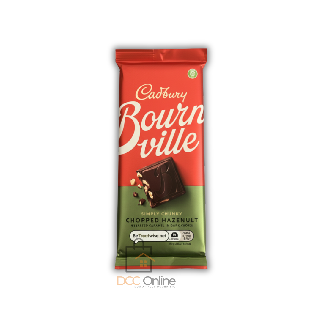 Cadbury Bournville Simply Chunky Chopped Hazelnut with Salted Caramel Chocolate Bar 100g