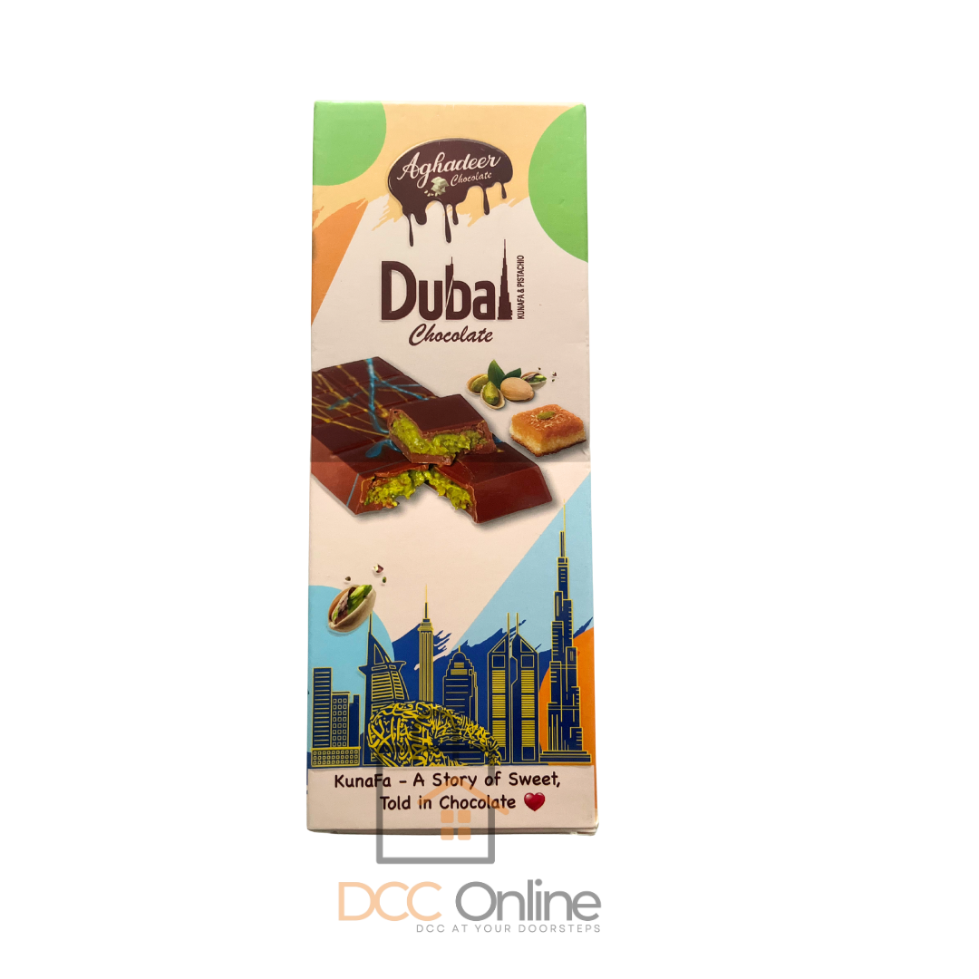 Aghadeer Dubai Kunafa & Pistachio Chocolate 100g