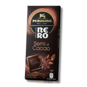 Perugina Nero Dark Chocolate with Caramelized Cocoa Nibs (85g)