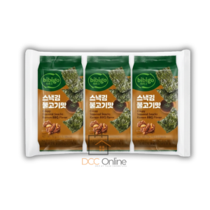 Bibigo Crispy Seaweed Korean BBQ Flavor (3×5gm) Korean Snack