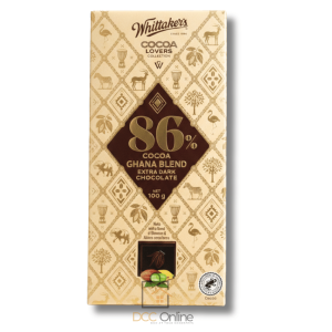 Whittaker’s 86% Cocoa Ghana Blend – Extra Dark Chocolate (100g)