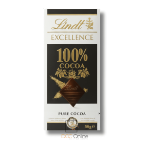 Lindt Excellence 100% Cocoa – 50g