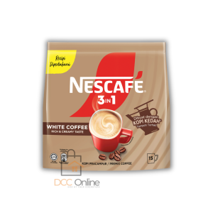 Nescafe 3 in 1 White Coffee Premix 15 Sachets – Creamy Instant Coffee Mix