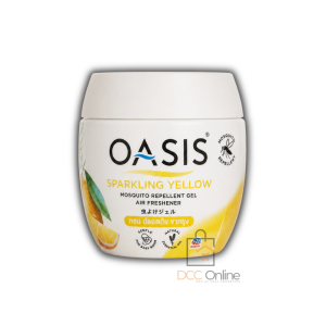 Oasis Sparkling Yellow Mosquito Repellent Gel Air Freshener with citrus fragrance