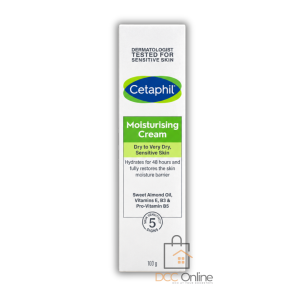 Cetaphil Moisturising Cream 100g for long-lasting hydration and sensitive skin care